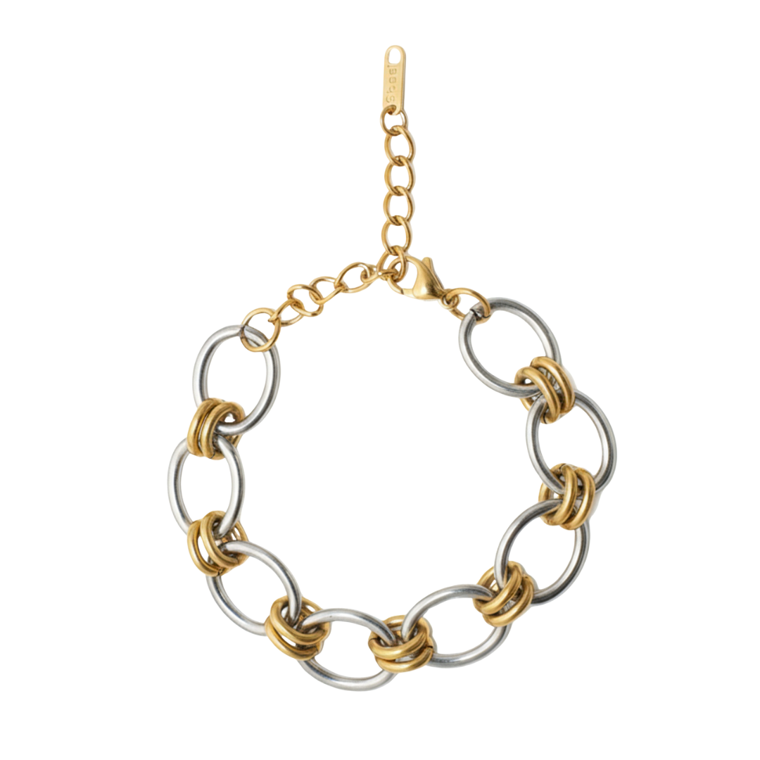 2 Tone Chain Bracelet