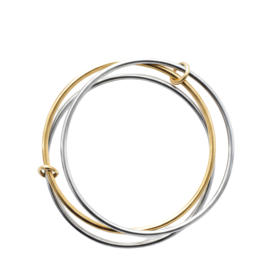 2 Tone bangle bracelet